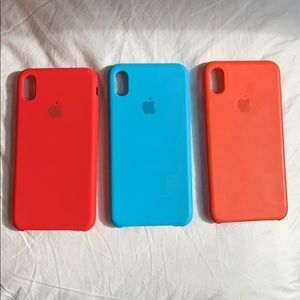 3 Apple Silicon cases- iphone XS max